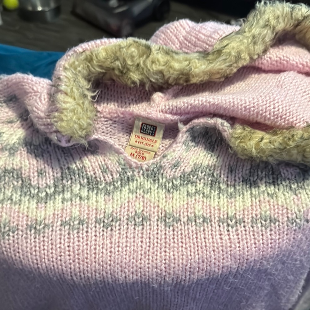 Cozy Pink Fuzzy Sweater